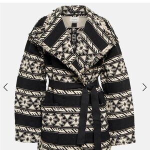 Isabel Marant Black and Cream Patterned Jacket